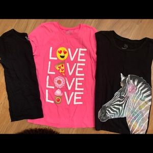 Girls shirts (3) sizes 10/12